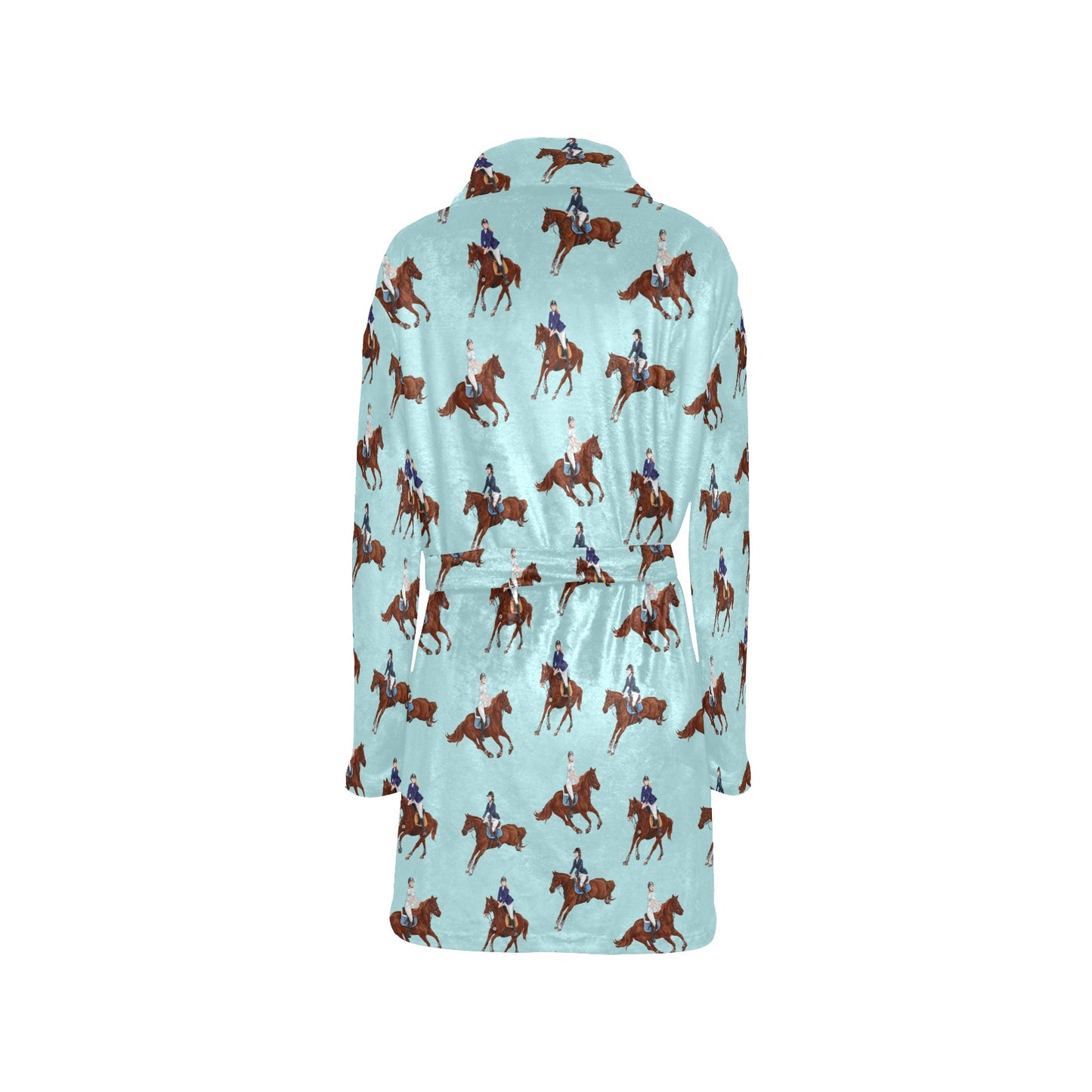 Equestrian Horse Riding Women's Fleece Robe