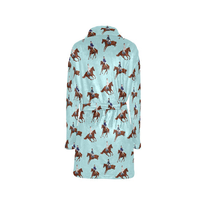 Equestrian Horse Riding Women's Fleece Robe