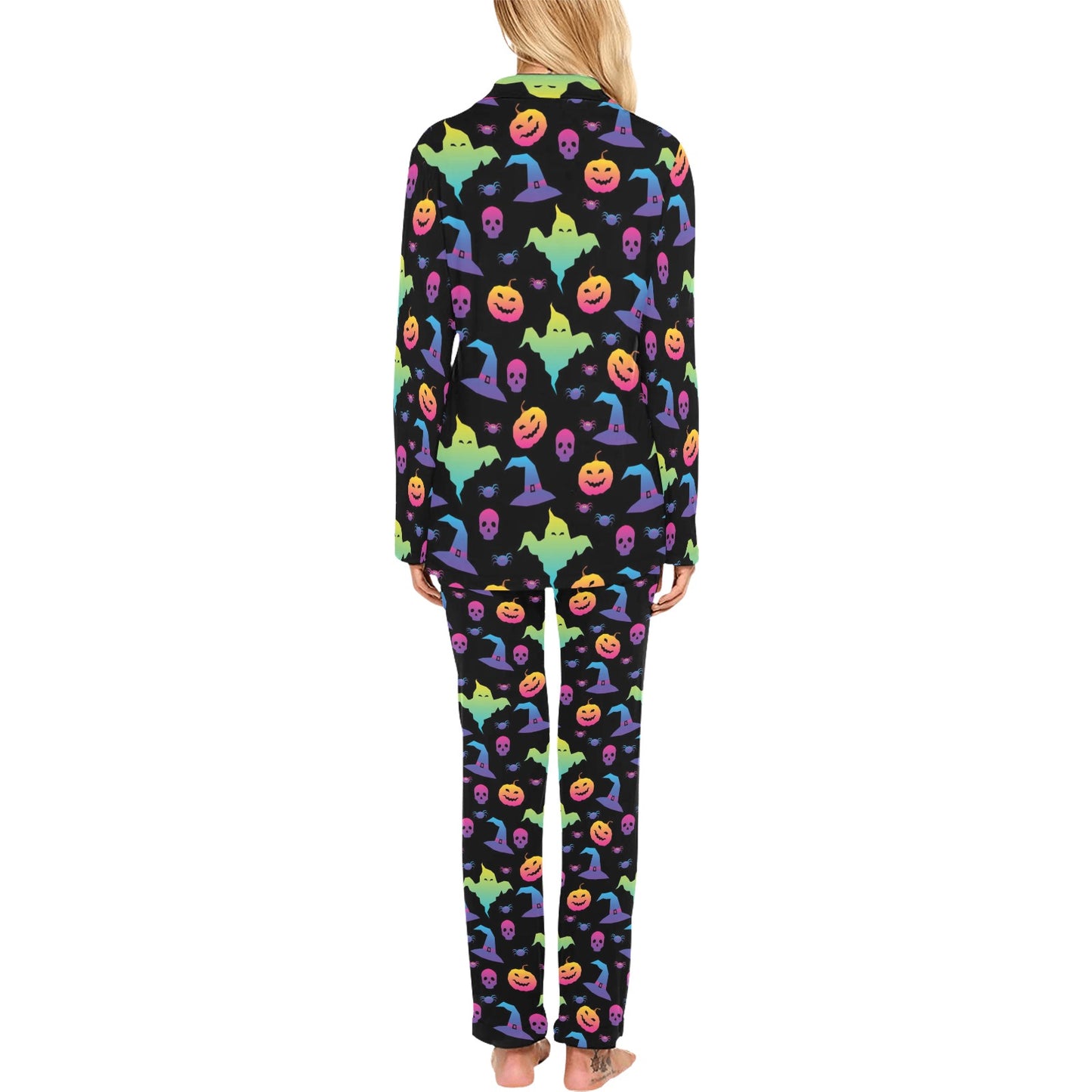 Halloween Print Design LKS404 Women's Long Pajama Set