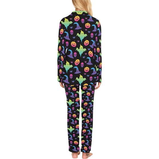 Halloween Print Design LKS404 Women's Long Pajama Set