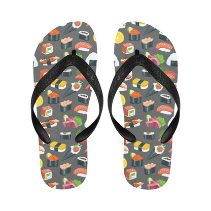 Sushi Print Design LKS302 Flip Flops