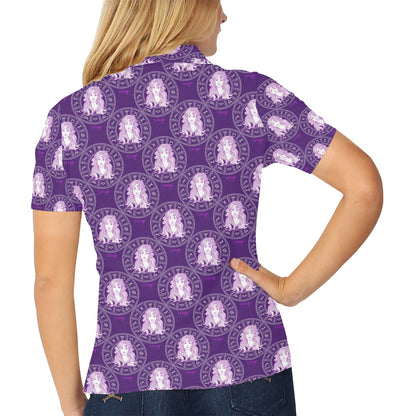 Virgo Print Design LKS301 Women's Polo Shirt