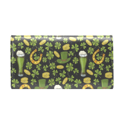 St Patricks Day Print Design LKS307 Women's Trifold Wallet