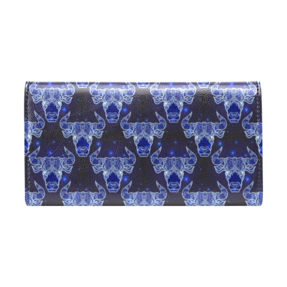 Taurus Print Design LKS302 Women's Trifold Wallet