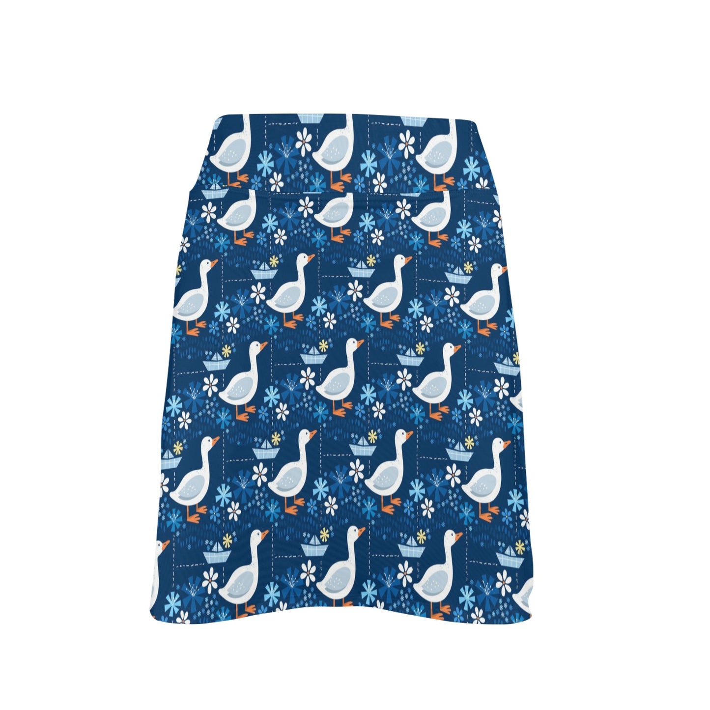 Goose Print Design LKS405 17" Golf & Pickleball Skort with Pockets