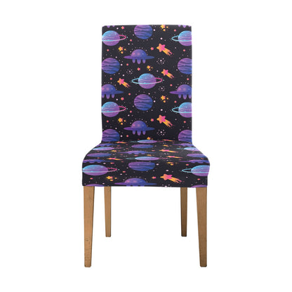 UFO Star Galaxy Print Design LKS308 Dining Chair Slipcover
