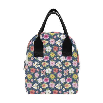 Hibiscus Sweet Print Design LKS304 Insulated Lunch Bag