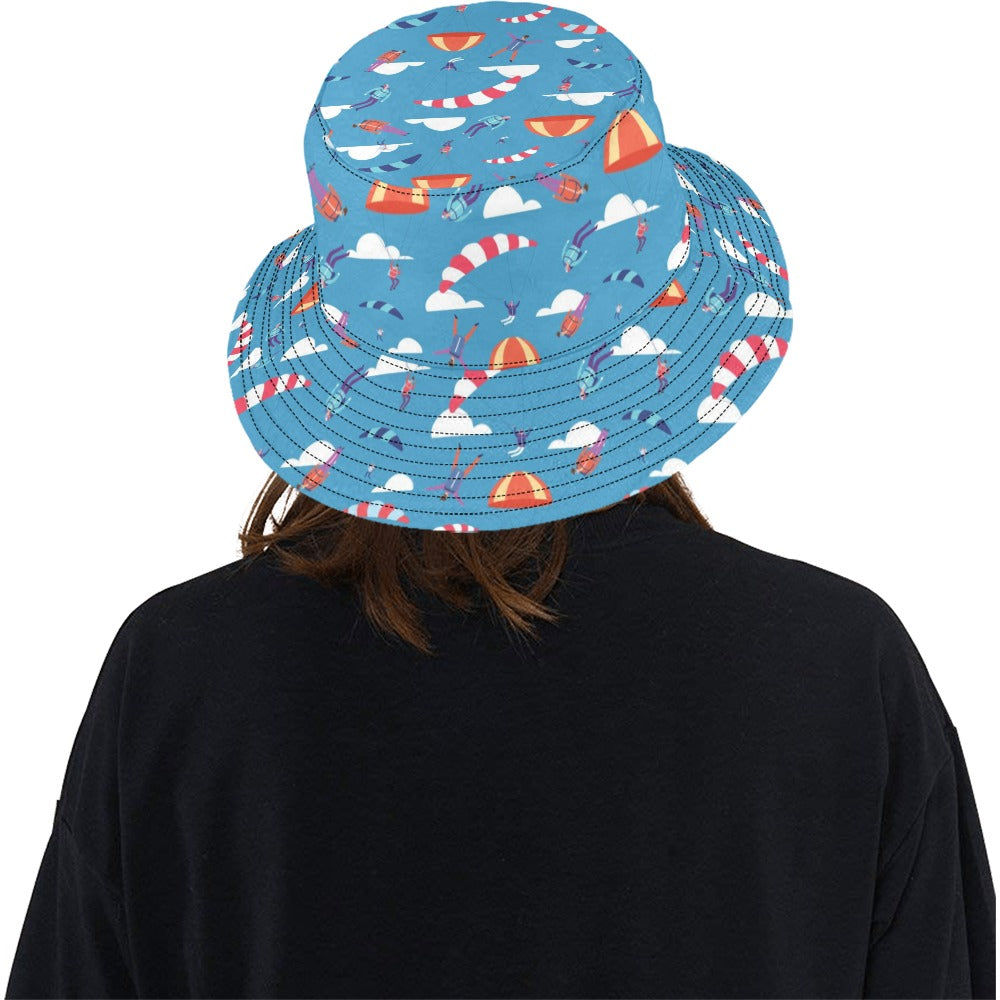 Skydiver Print Design LKS306 Unisex Bucket Hat