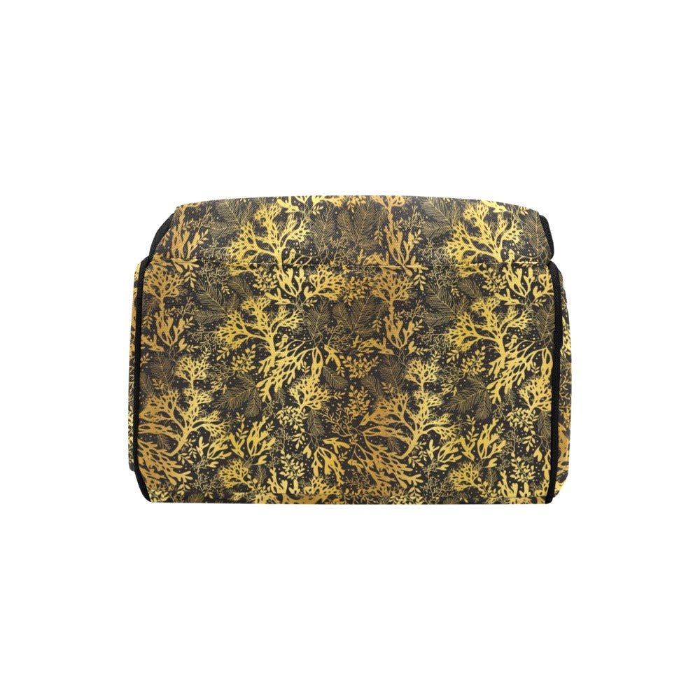 Seaweed Print Design LKS303 Diaper Bag Backpack