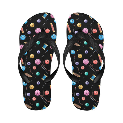 Sewing Print Design LKS309 Flip Flops