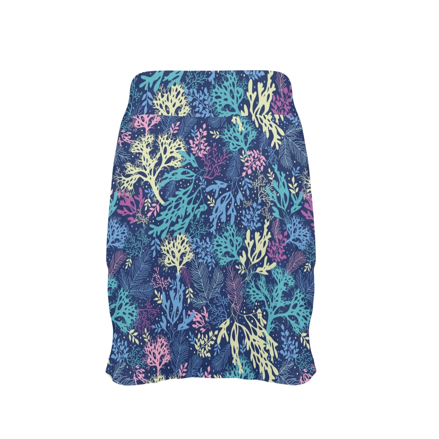 Seaweed Print Design LKS301 17" Golf & Pickleball Skort with Pockets