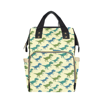 T Rex Pattern Print Design A04 Diaper Bag Backpack