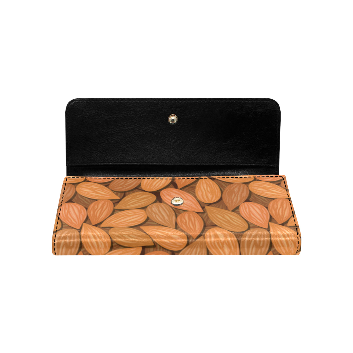 Almond Pattern Print Design 01 Women's Trifold Wallet