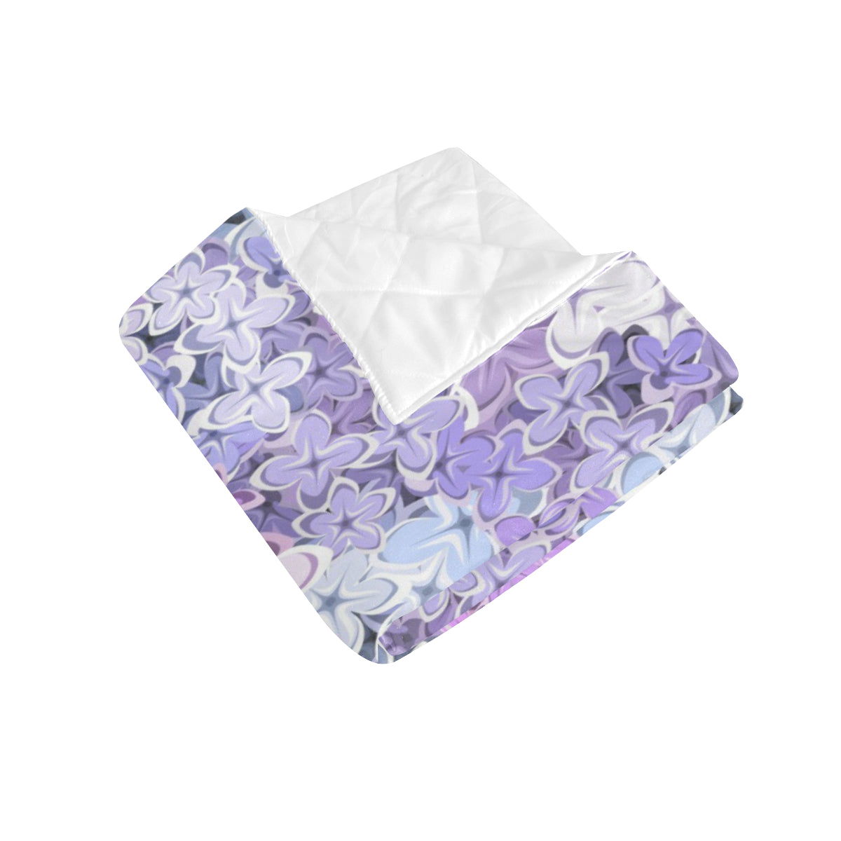 Lilac Pattern Print Design LI01 Premium Quilt
