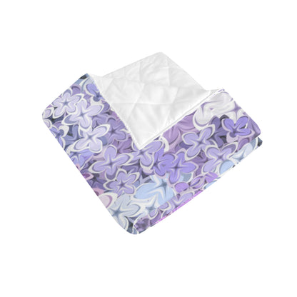 Lilac Pattern Print Design LI01 Premium Quilt