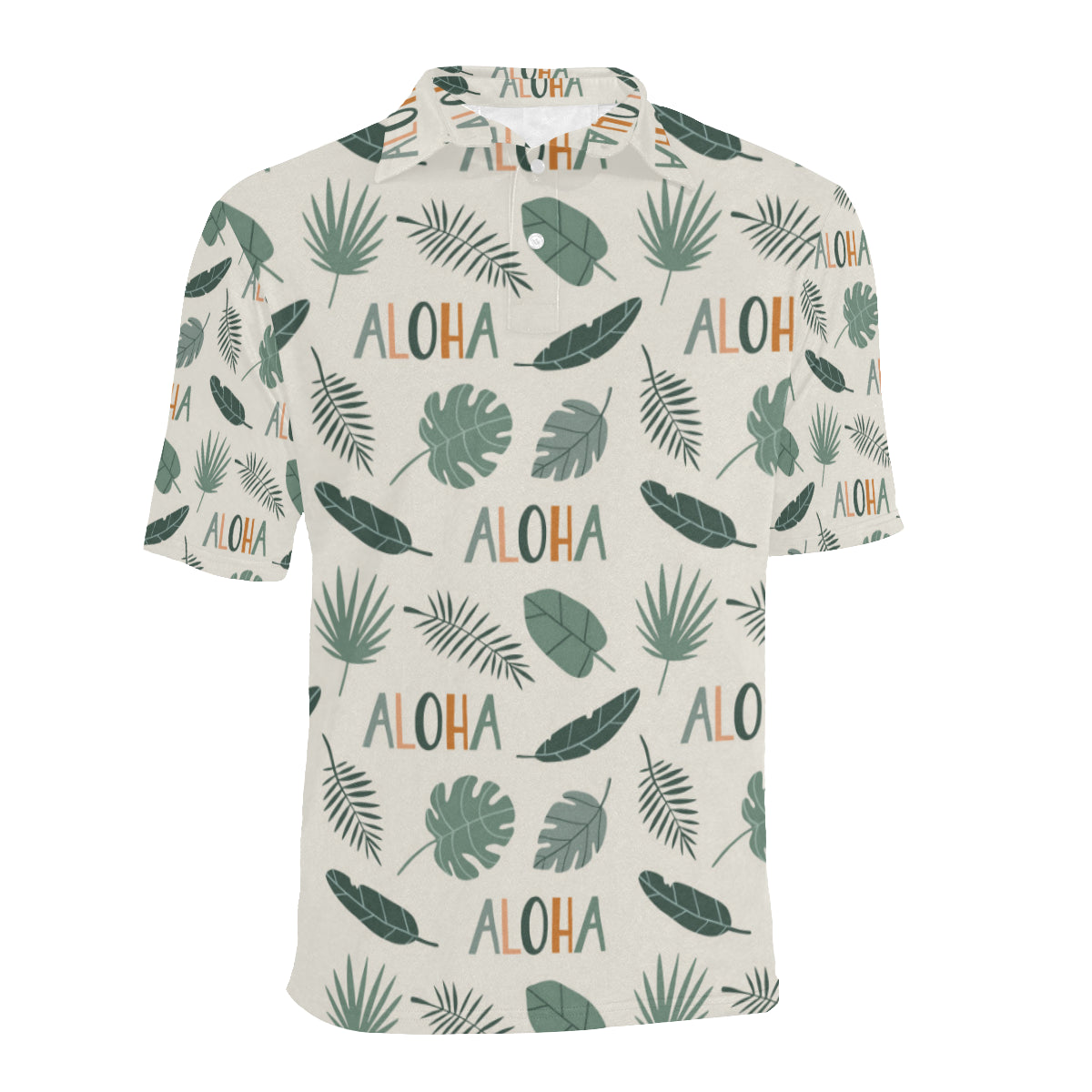 Aloha Hawaii Pattern Print Design 05 Men Polo Shirt