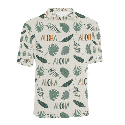 Aloha Hawaii Pattern Print Design 05 Men Polo Shirt