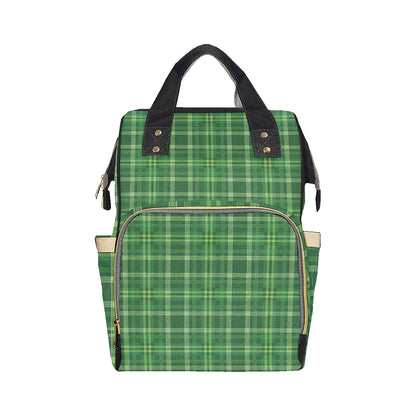 Irish Plaid Pattern Print Design 02 Diaper Bag Backpack