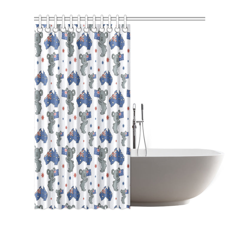 Koala Australia Day Themed Design Shower Curtain