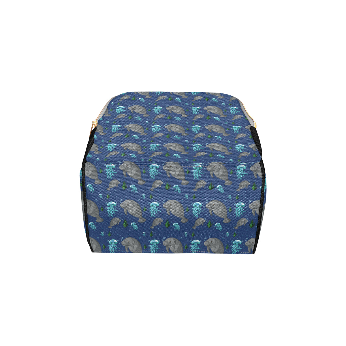 Manatee Pattern Print Design 01 Diaper Bag Backpack
