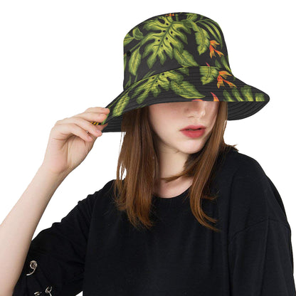 Bird Of Paradise Pattern Print Design BOP013 Unisex Bucket Hat