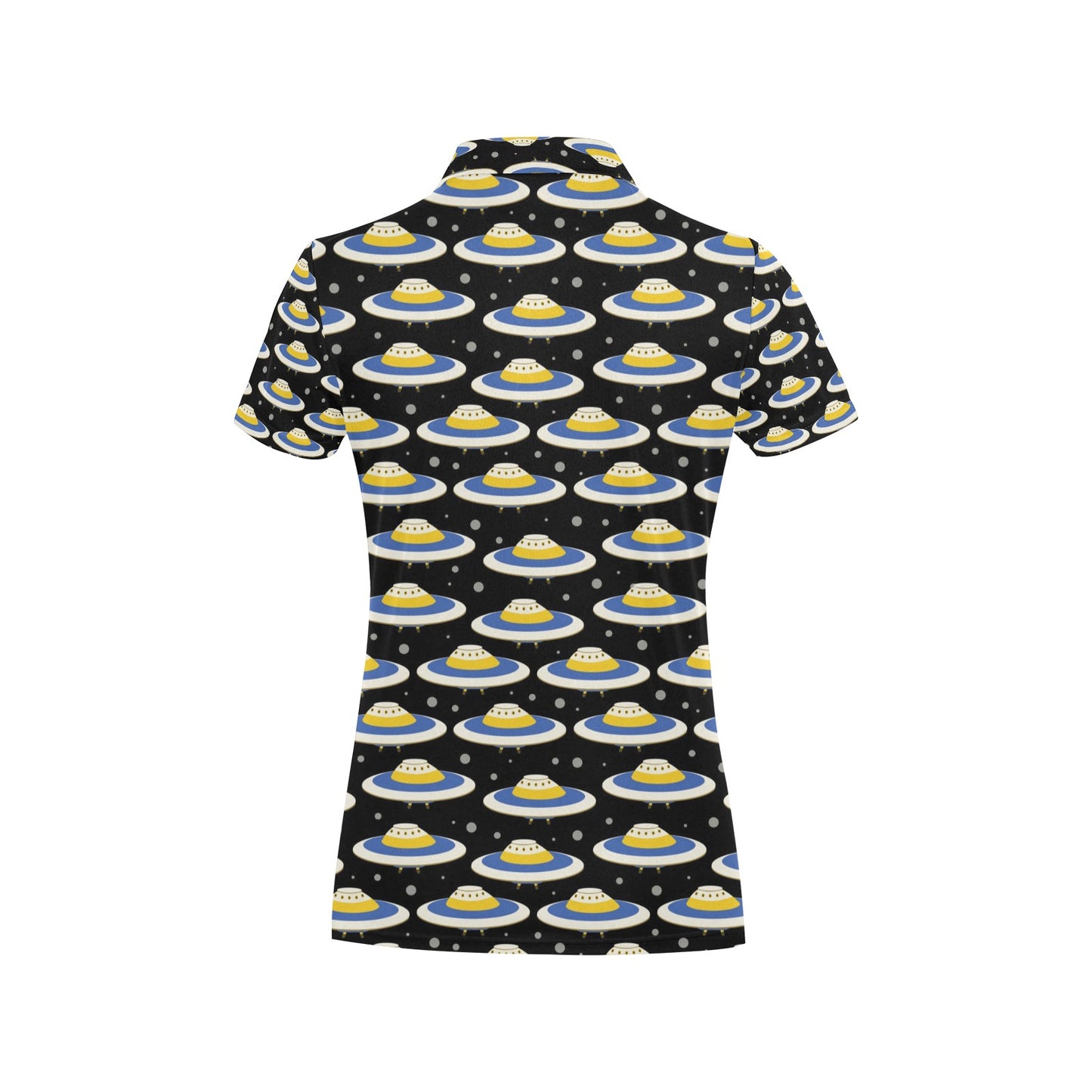 UFO Print Design LKS303 Women's Polo Shirt