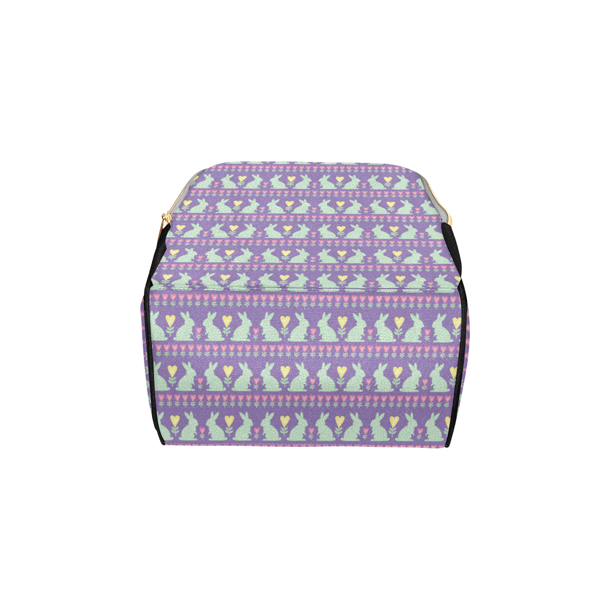 Rabbit Pattern Print Design RB01 Diaper Bag Backpack