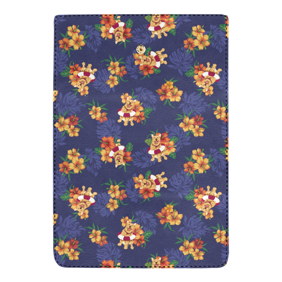 Hawaiian Themed Pattern Print Design H02 Women's Trifold Wallet