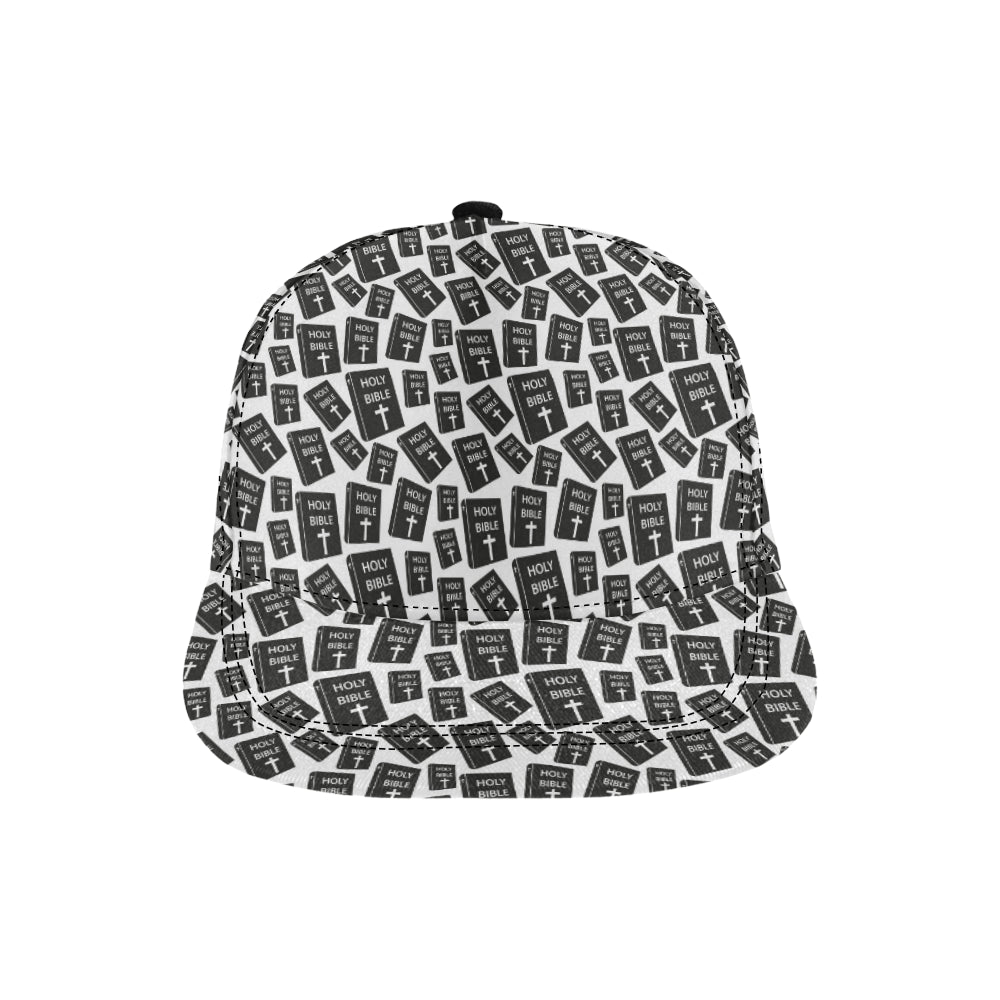 Christian Holy Bible Book Pattern Snapback Cap
