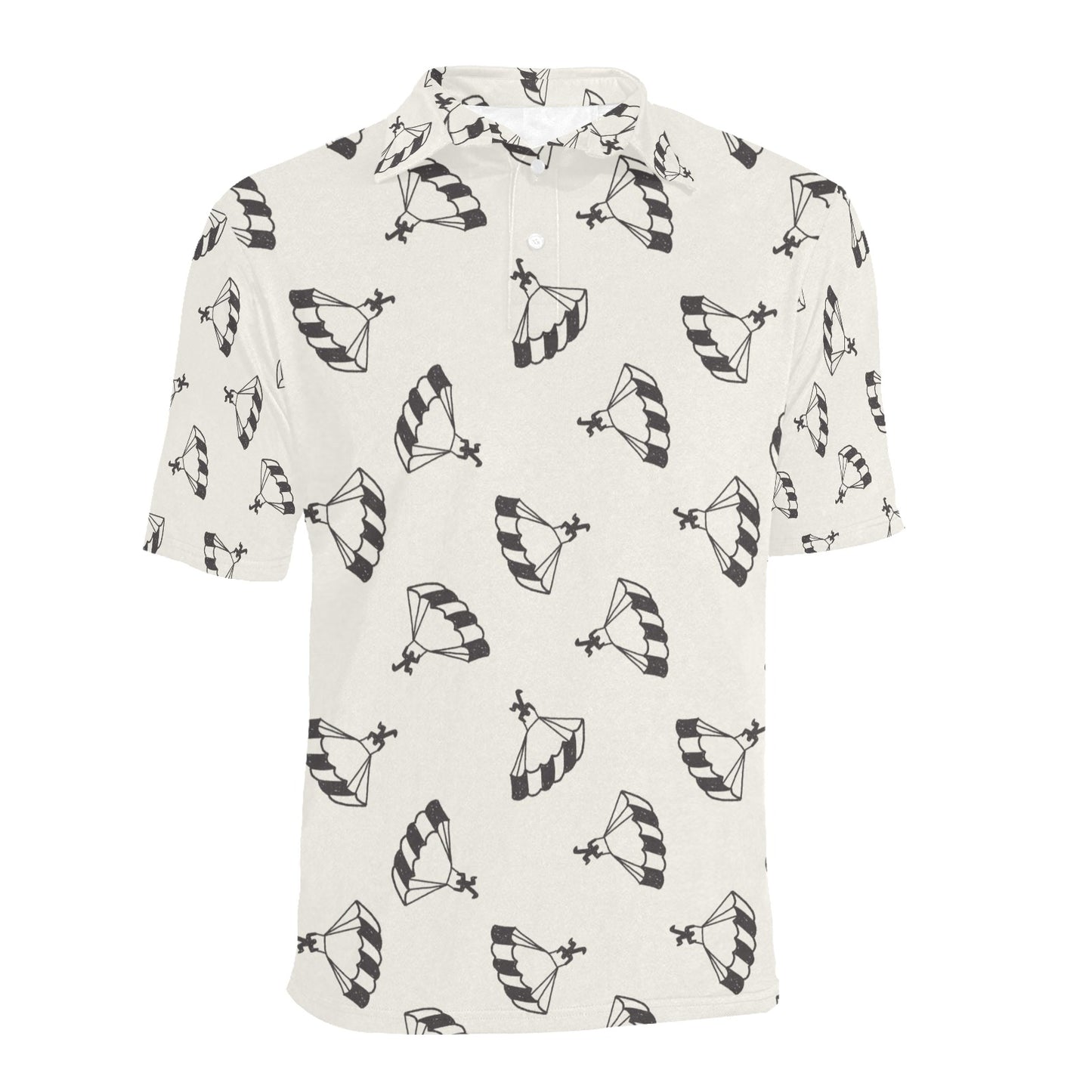 Skydiver Print Design LKS301 Men Polo Shirt