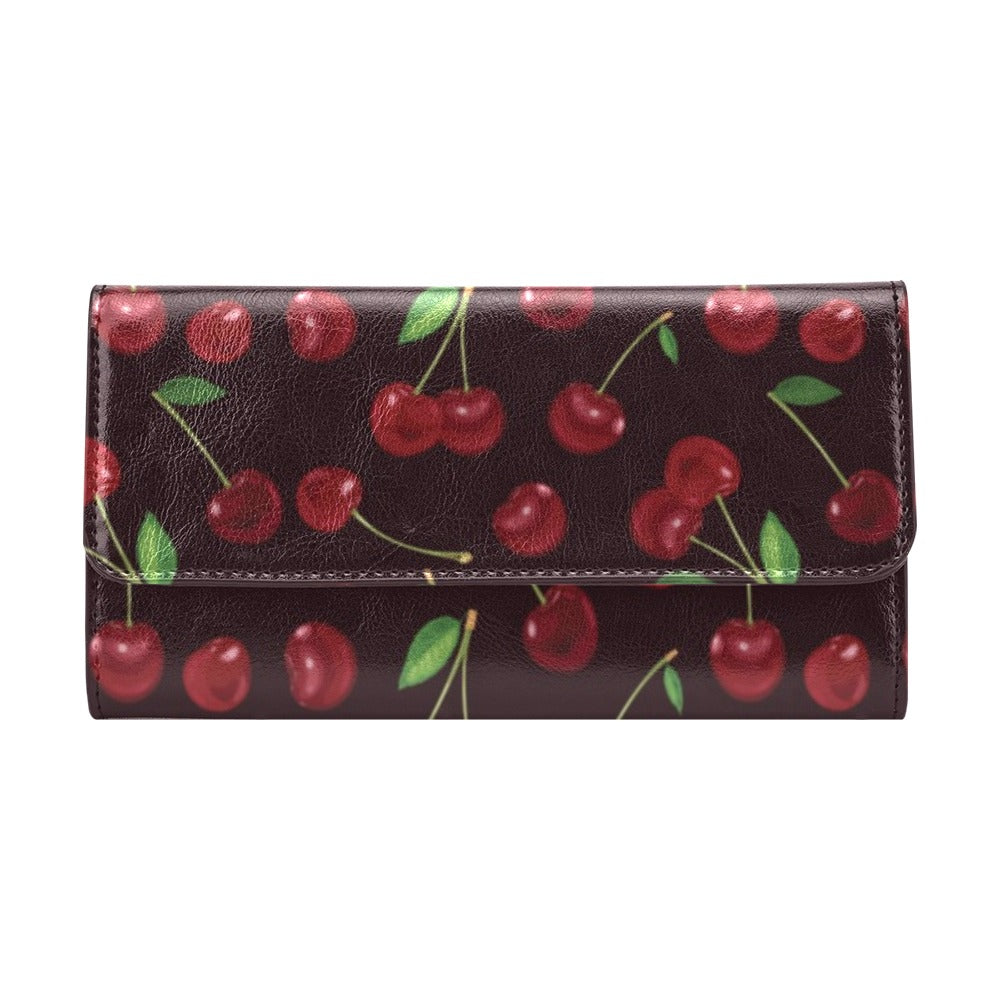 Cherry Fresh Pattern Women's Trifold Wallet
