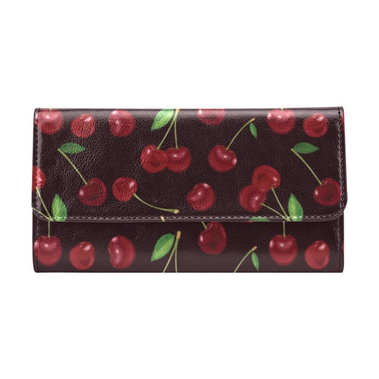 Cherry Fresh Pattern Women's Trifold Wallet