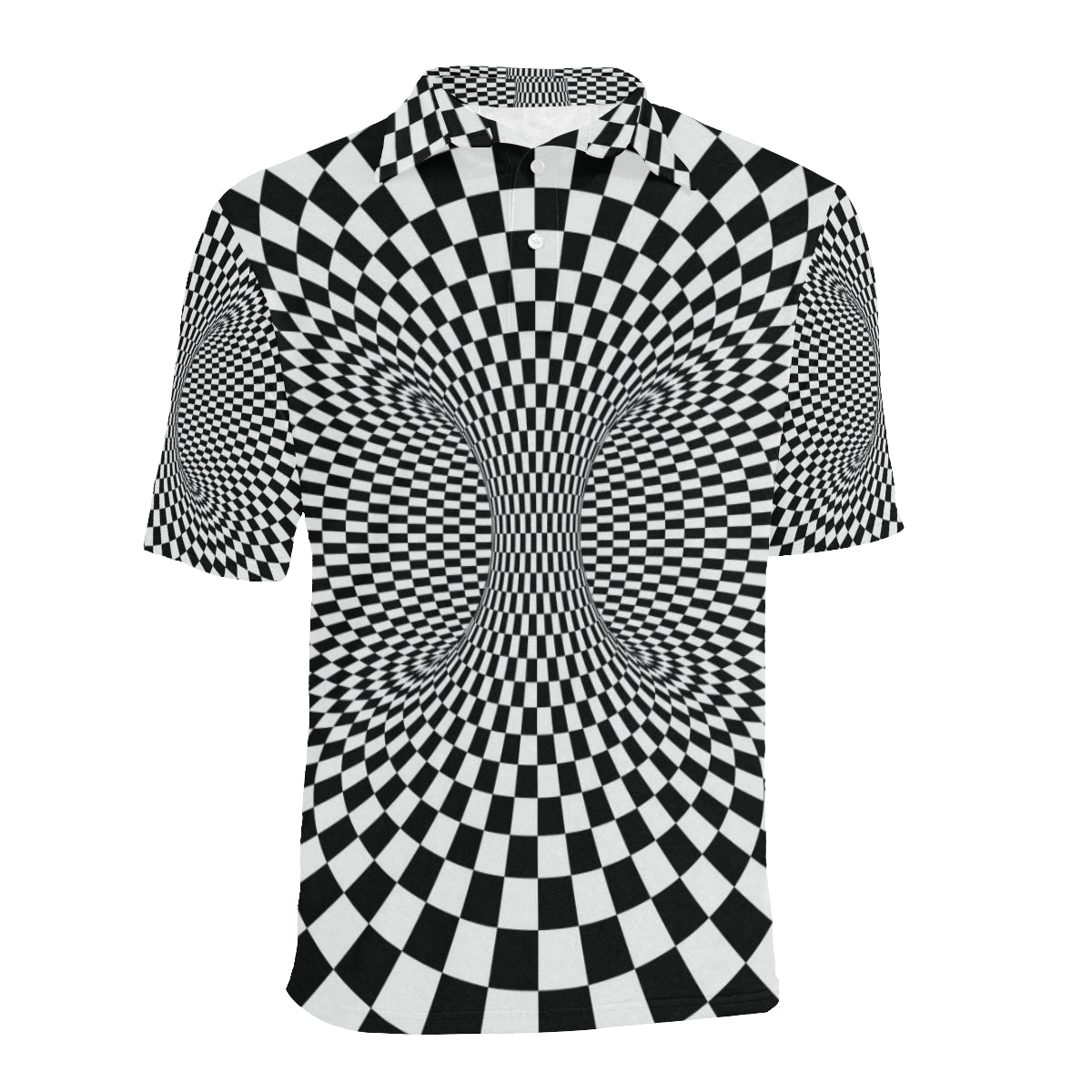 Optical illusion Projection Torus Men Polo Shirt