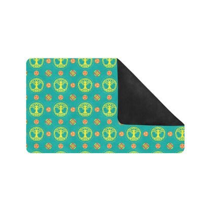 Celtic Tree of Life Print Pattern Rubber Doormat