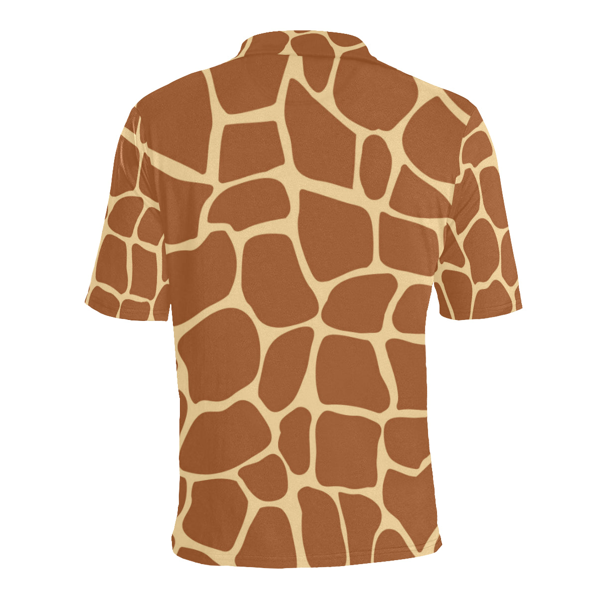 Giraffe Texture Print Men Polo Shirt