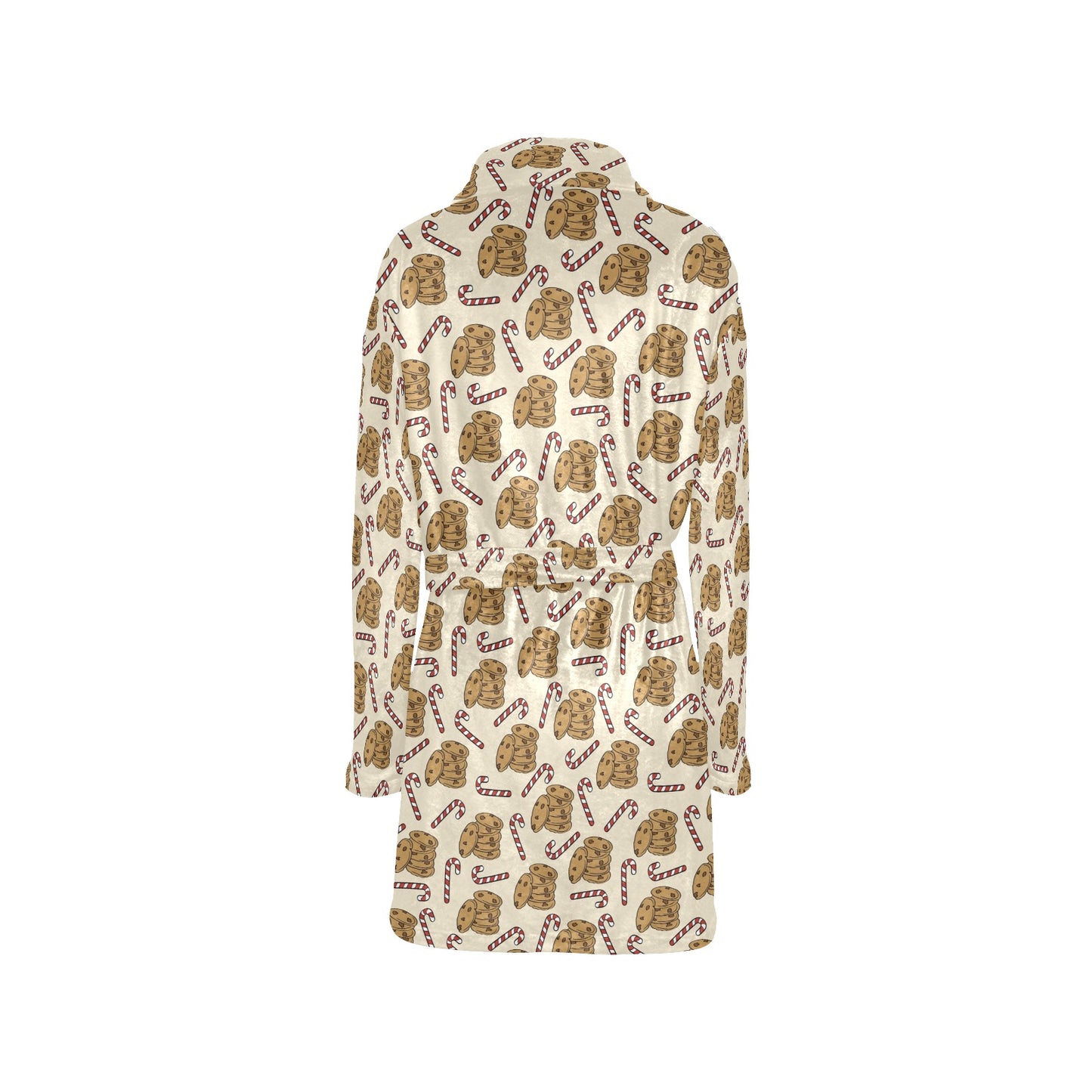 Cookie Pattern Print Design 04 Women's Fleece Robe