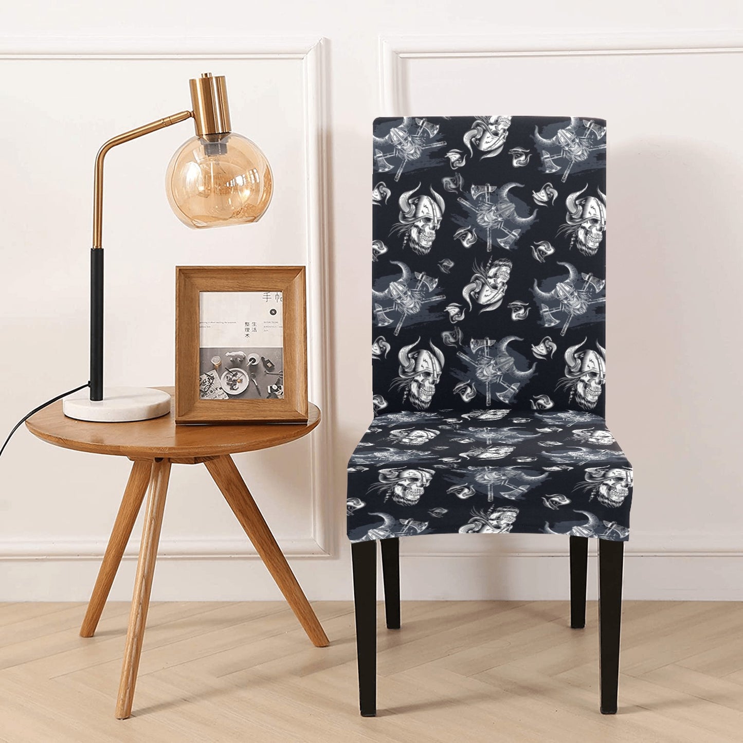 Vikings Print Design LKS304 Dining Chair Slipcover