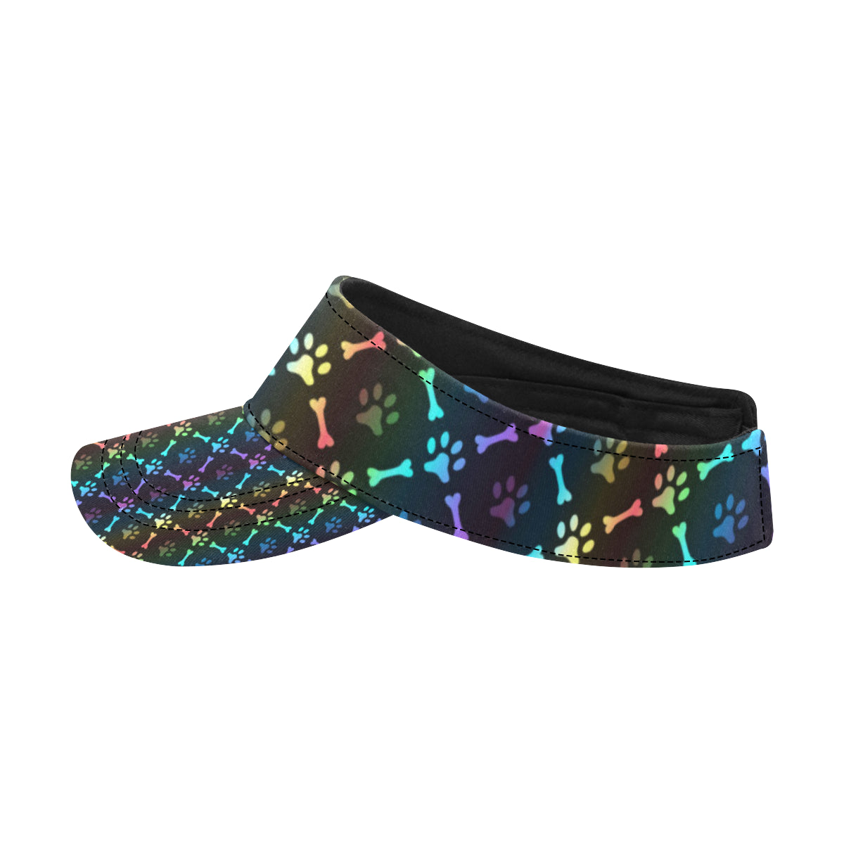 Paw Rainbow Print Unisex Sun Visor