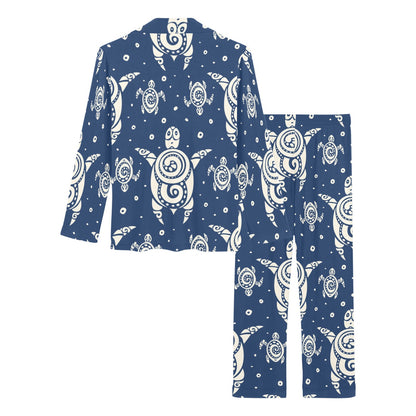 Sea Turtle Tribal Women's Long Pajama Set