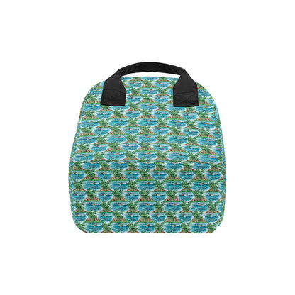 Palm Tree Hawaiian Themed Design Print Insulated Lunch Bag