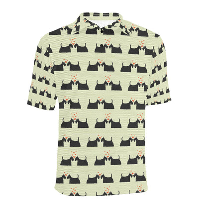 Scottish Terriers Print Design LKS304 Men Polo Shirt