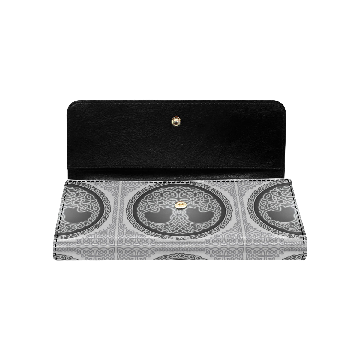 Celtic Tree of life Print Women's Trifold Wallet
