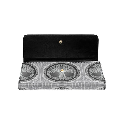 Celtic Tree of life Print Women's Trifold Wallet
