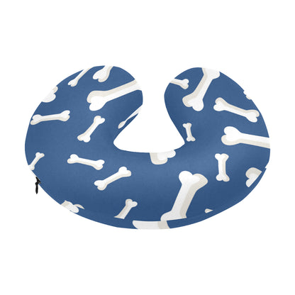 Dog Bone Pattern Print Design 03 U-Shaped Travel Neck Pillow