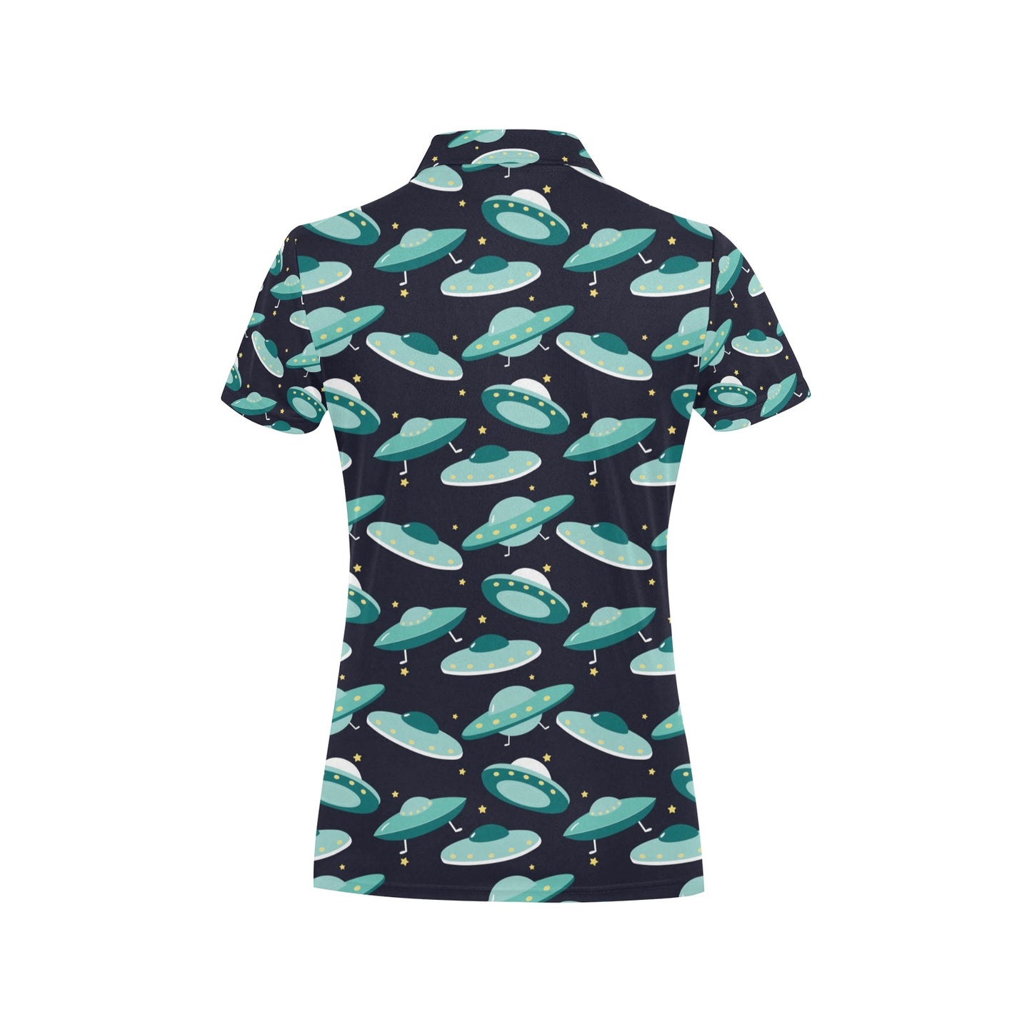 UFO Print Design LKS304 Women's Polo Shirt