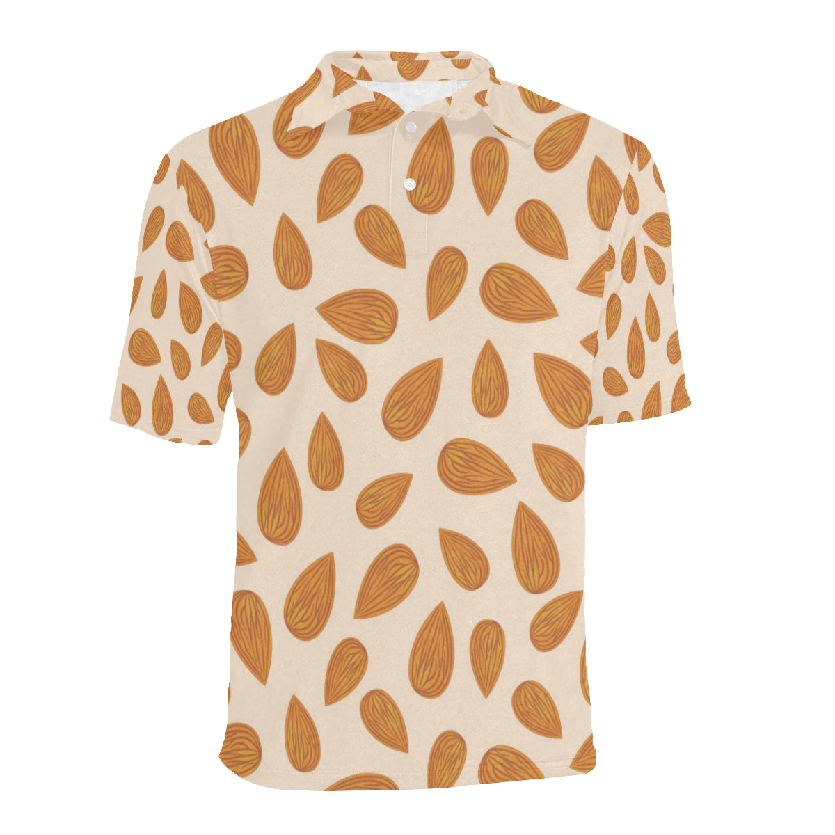 Almond Pattern Print Design 03 Men Polo Shirt