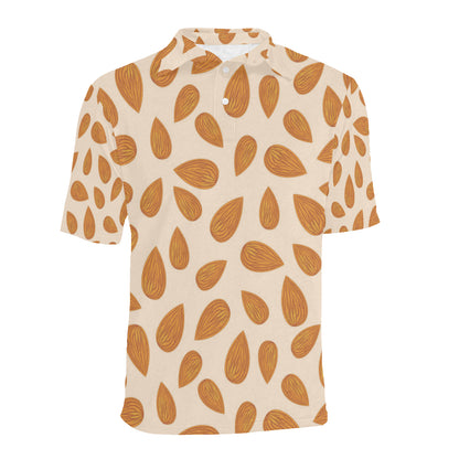 Almond Pattern Print Design 03 Men Polo Shirt