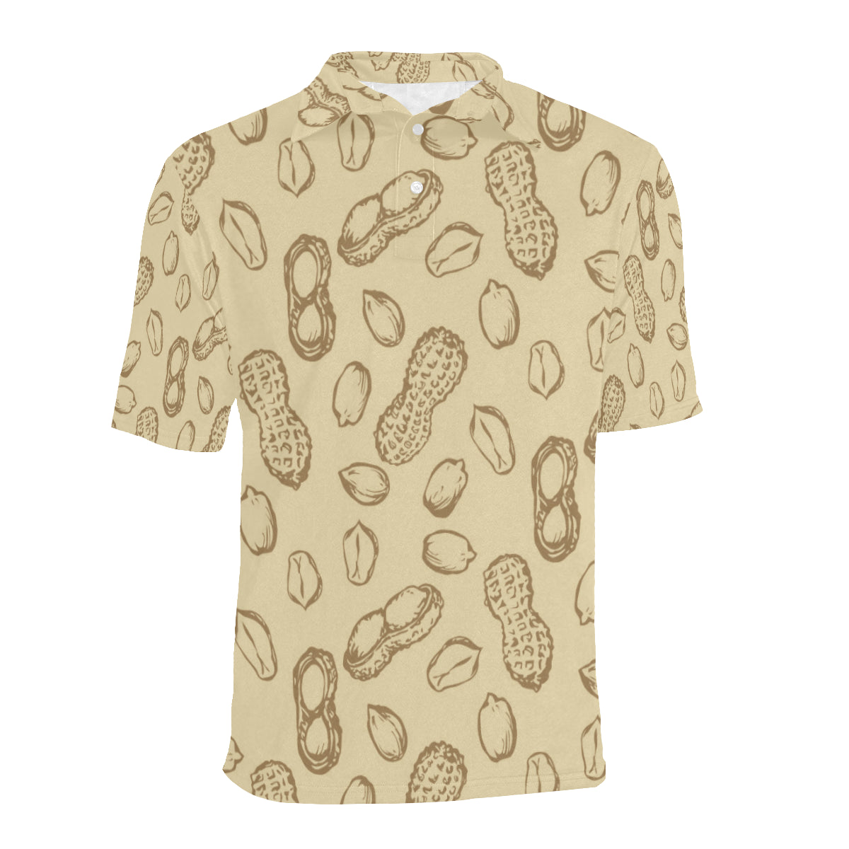 Peanut Pattern Print Design A02 Men Polo Shirt