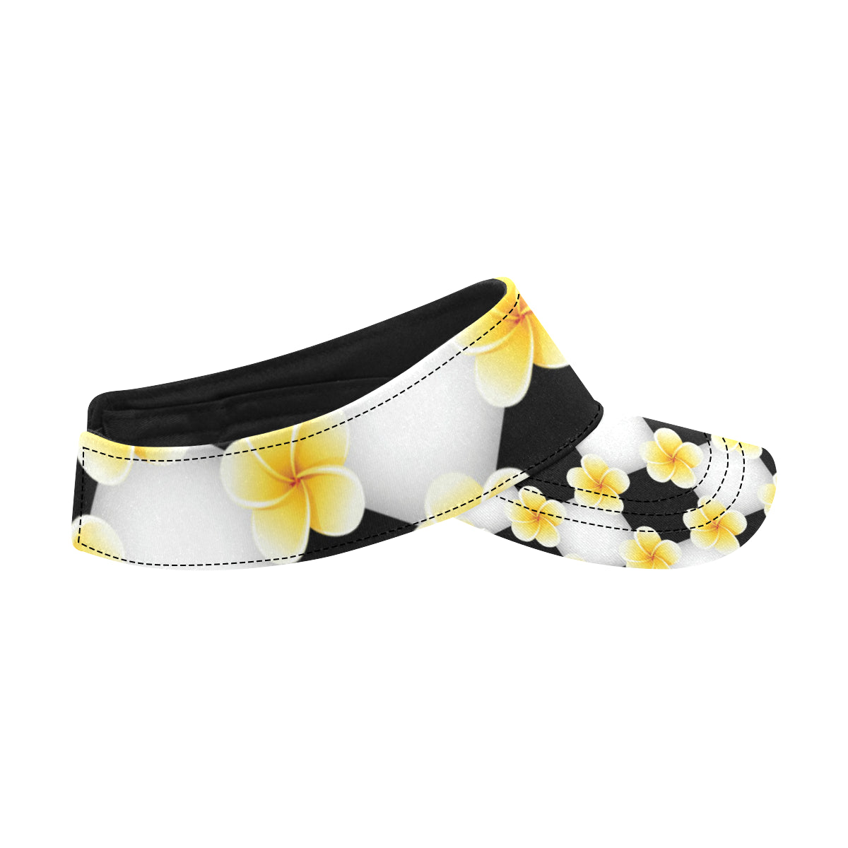 Plumeria Pattern Print Design A04 Unisex Sun Visor