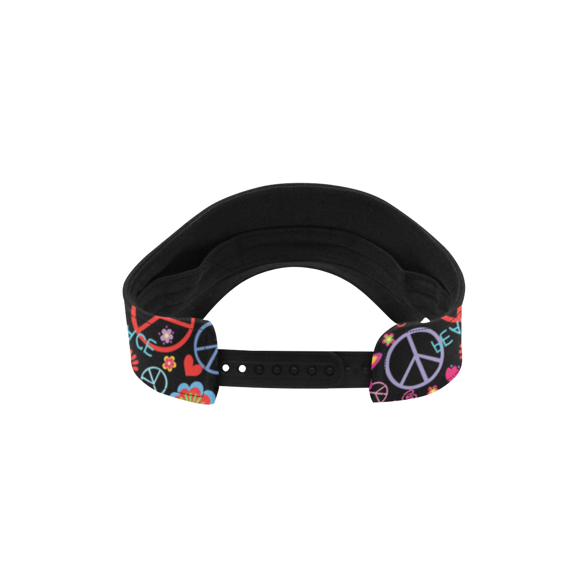 Peace Sign Colorful Design Print Unisex Sun Visor